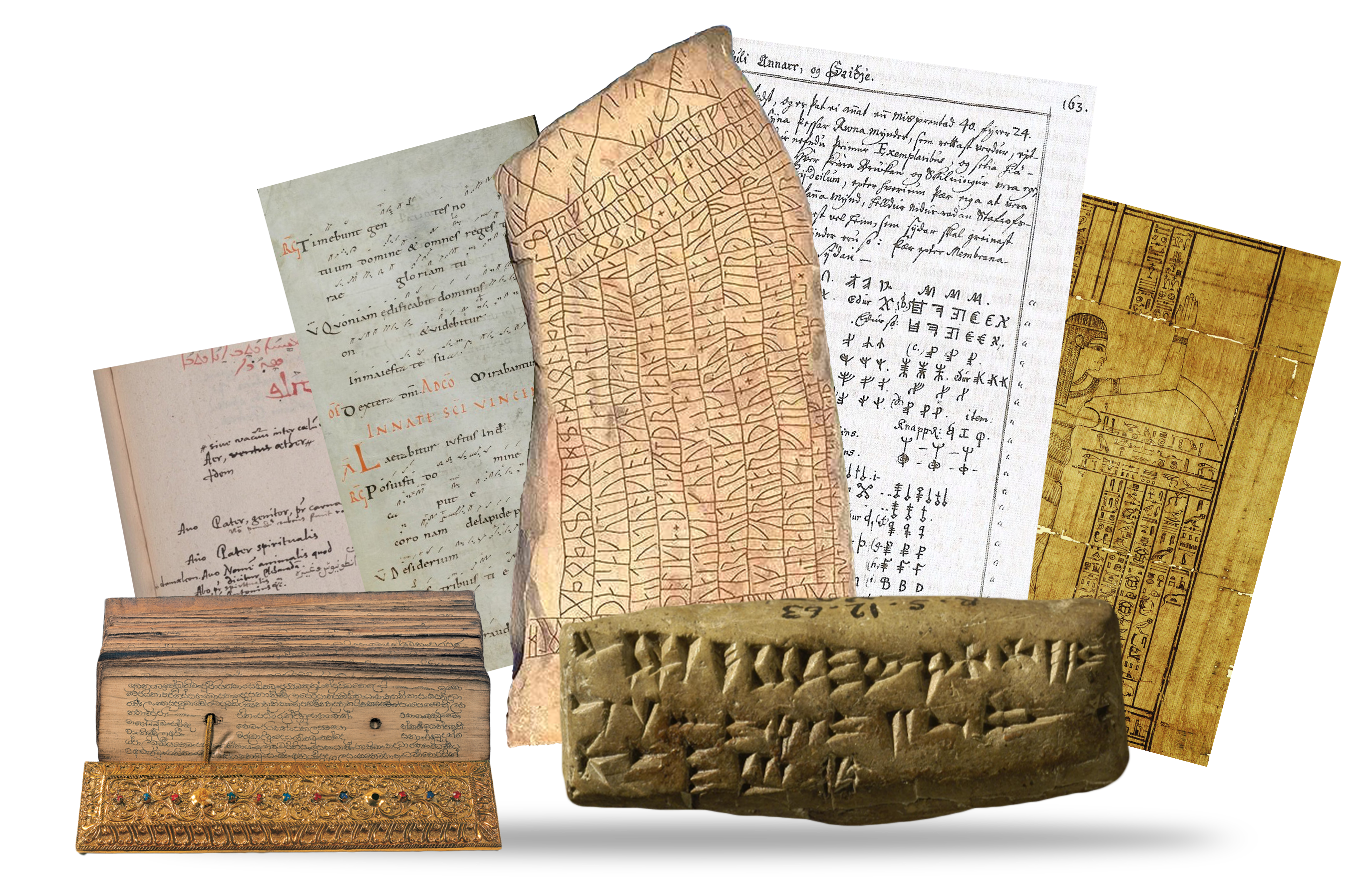 Collage_Research Area A_Writing Systems_Cross-Cultural Philology_1